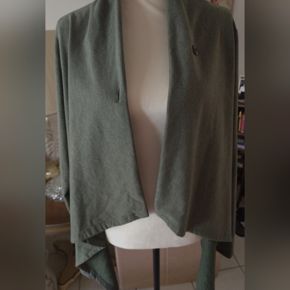 Cardigan Sherpa Brand Women's Soft Heather Green XL